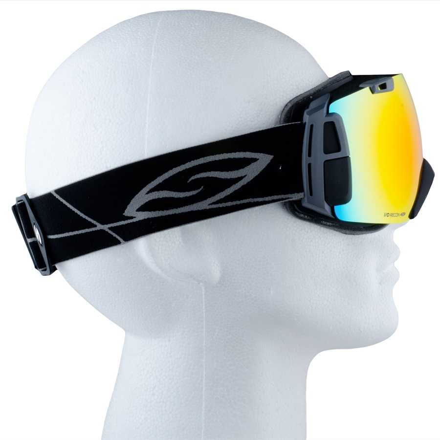 Smith I/O Recon GPS Ski/Snowboard Goggles, M/L, Black, Green SolX